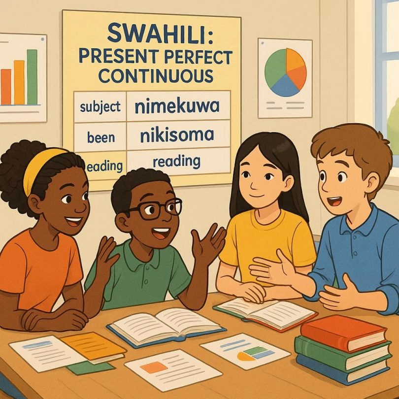 Swahili Present Perfect Continuous tens