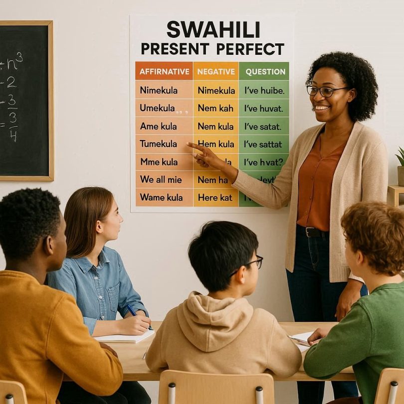 Swahili present perfect tenses