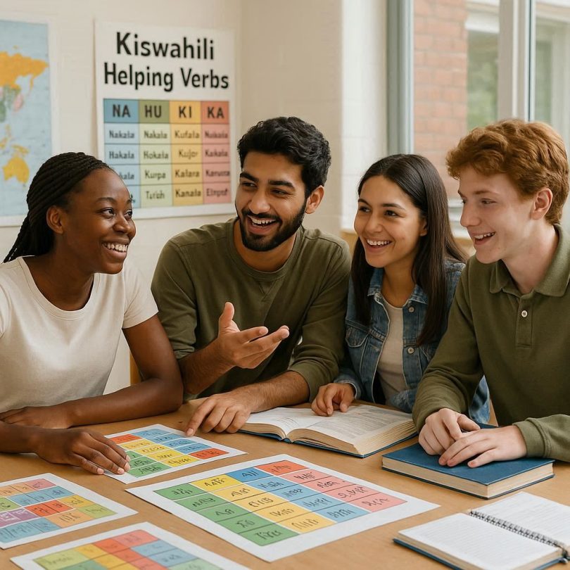 Kiswahili helping verbs